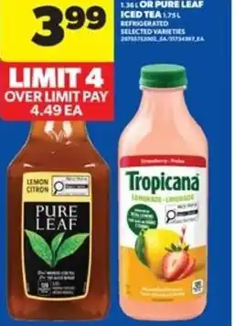 Real Canadian Superstore Tropicana drinks or pure leaf offer