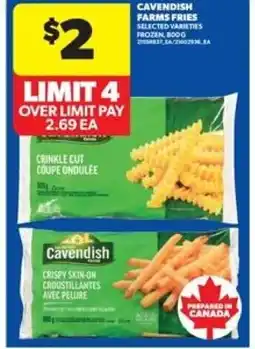 Real Canadian Superstore Cavendish farms fries offer