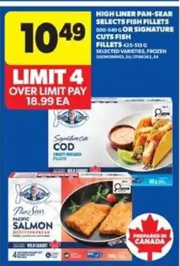 Real Canadian Superstore High liner pan-sear selects fish fillets offer