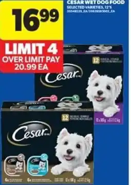 Real Canadian Superstore Cesar wet dog food offer