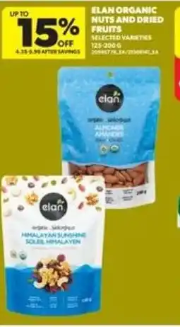 Real Canadian Superstore Elan organic nuts and dried fruits offer