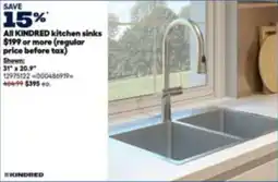 RONA All KINDRED kitchen sinks offer