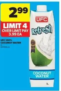 Real Canadian Superstore Ufc 100% coconut water offer