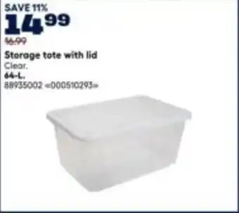 RONA Storage tote with lid offer