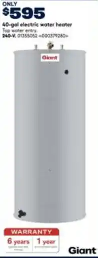 RONA Electric water heater offer