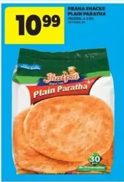 Real Canadian Superstore Prana snacks plain paratha frozen offer