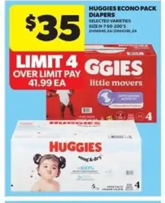 Real Canadian Superstore Huggies econo pack diapers offer