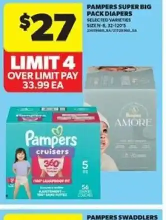 Real Canadian Superstore Pampers super big pack diapers offer
