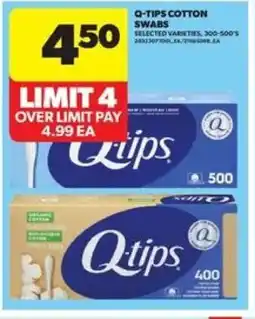 Real Canadian Superstore Q-tips cotton swabs offer