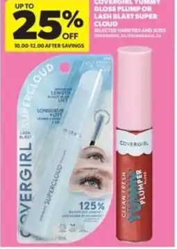 Real Canadian Superstore Covergirl yummy gloss plump or lash blast super cloud offer