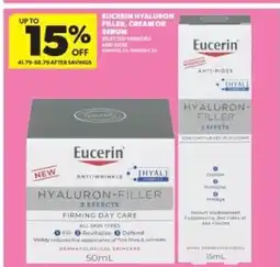 Real Canadian Superstore Eucerin hyaluron filler, cream or serum offer