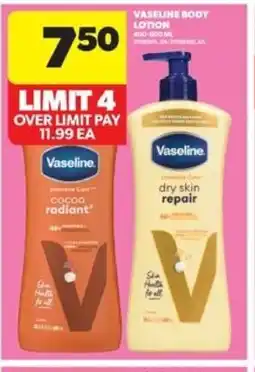 Real Canadian Superstore Vaseline body lotion offer