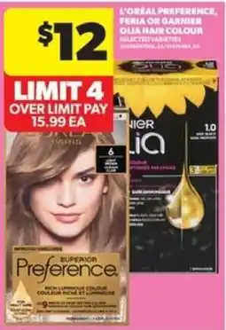 Real Canadian Superstore L'oreal preference, feria or garnier olia hair colour offer