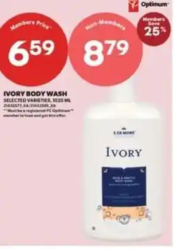 Real Canadian Superstore Ivory body wash offer
