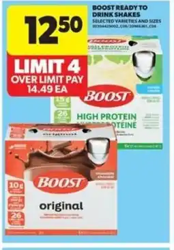 Real Canadian Superstore Boost ready to drink shakes offer