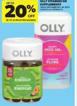 Real Canadian Superstore Olly vitamins or supplements offer