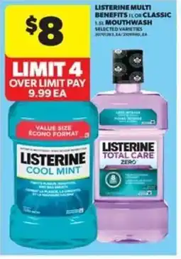 Real Canadian Superstore Listerine multi benefits ilon classic mouthwash offer