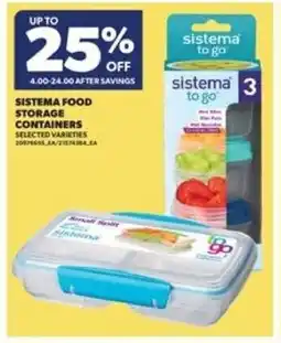 Real Canadian Superstore Sistema food storage containers offer