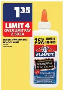 Real Canadian Superstore Elmer's washable school glue offer