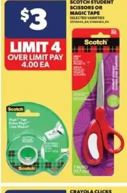 Real Canadian Superstore Scotch student scissors or magic tape offer