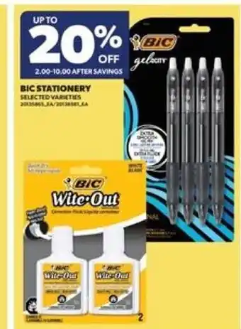 Real Canadian Superstore Bic stationery offer