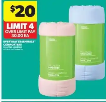Real Canadian Superstore Everyday essentials comforters offer