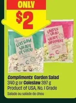 Chalo FreshCo Compliments Garden Salad offer