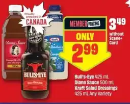 Chalo FreshCo Bull's-Eye Diana Sauce Kraft Salad Dressings offer