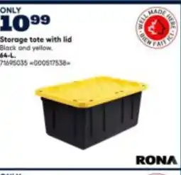 RONA RONA Storage tote with lid offer