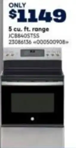 RONA 5 cu. ft. range offer