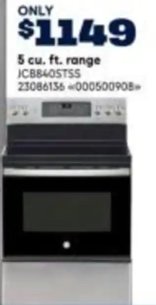 RONA 5 cu. ft. range offer