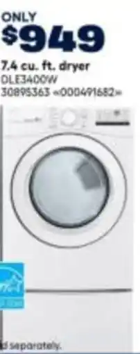 RONA 7.4 cu. ft. dryer offer