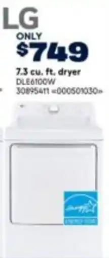 RONA LG 7.3 cu. ft. dryer dle6100w offer