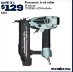 RONA Pneumatic brad nailer offer