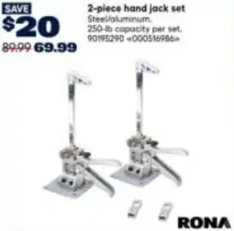 RONA RONA 2-piece hand jack set offer