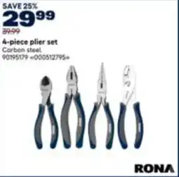RONA RONA 4-piece plier set offer