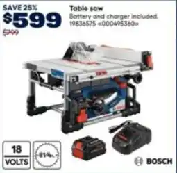 RONA BOSCH Table saw offer