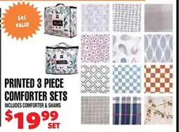 Len's Mill Stores PRINTED 3 PIECE COMFORTER SETS offer