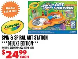 Len's Mill Stores Crayola SPIN & SPIRAL ART STATION ***DELUXE EDITION offer
