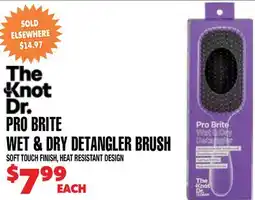 Len's Mill Stores The Knot Dr. PRO BRITE WET & DRY DETANGLER BRUSH offer