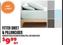 Len's Mill Stores FITTED SHEET & PILLOWCASES offer