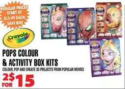 Len's Mill Stores POPS COLOUR & ACTIVITY BOX KITS offer