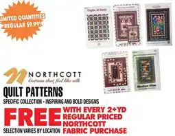 Len's Mill Stores NORTHCOTT QUILT PATTERNS offer