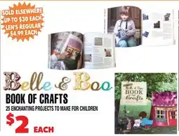 Len's Mill Stores Belle & Boo BOOK OF CRAFTS offer