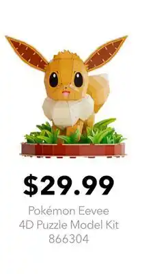 GameStop Pokémon Eevee 4D Puzzle Model Kit offer