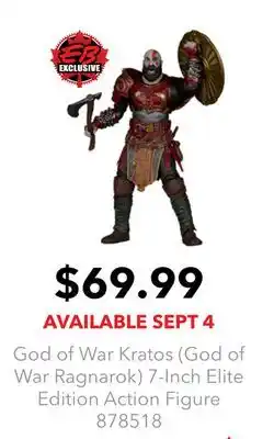 GameStop God of War Kratos (God of War Ragnarok) 7-Inch Elite Edition Action Figure offer