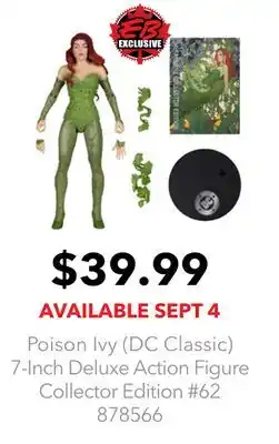 GameStop Poison Ivy (DC Classic) 7-Inch Deluxe Action Figure Collector Edition #62 offer