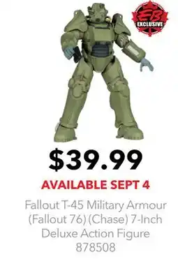 GameStop Fallout T-45 Military Armour (Fallout 76) (Chase) 7-Inch Deluxe Action Figure offer