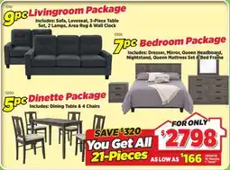Surplus Furniture 21-Piece House Full Package #3 offer