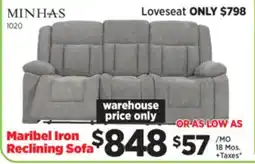 Surplus Furniture Maribel Iron Reclining Sofa offer